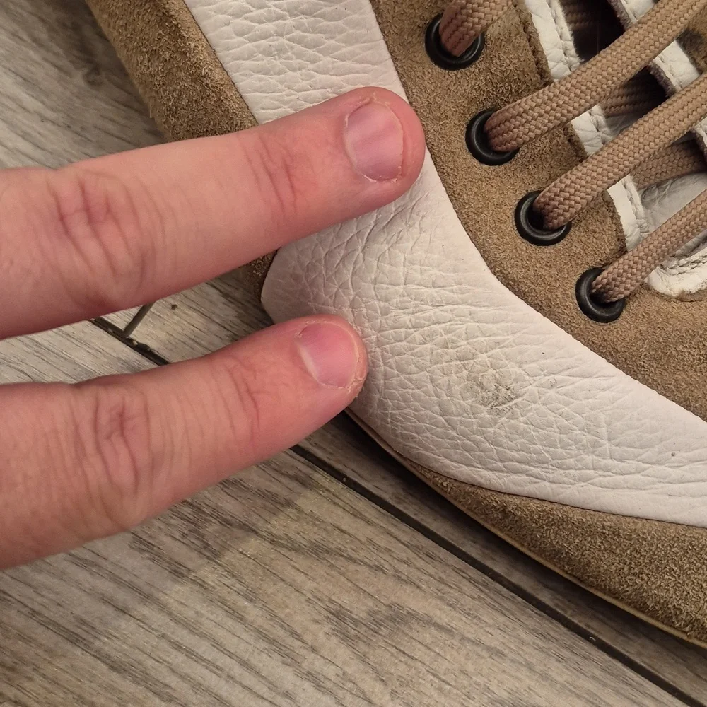 ERMENEGILDO ZEGNA Sport Italy Brown White Leather Mens Sz 10‎ Sneakers Shoes